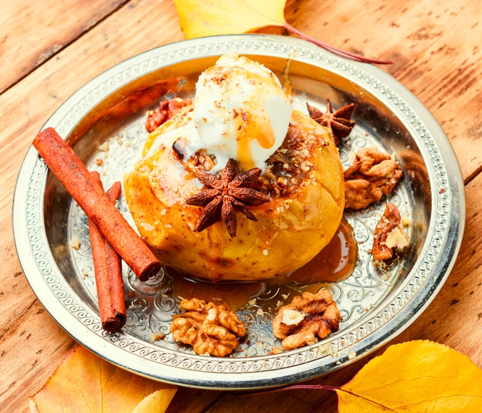 kam z jabolki top recept: pecena jabolka 