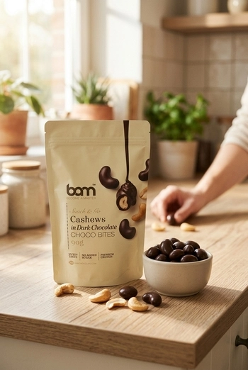 Indijski oreščki v temni čokoladi, 90g