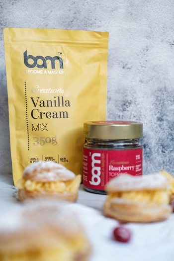 Paket Vanilijeva torta z malinami