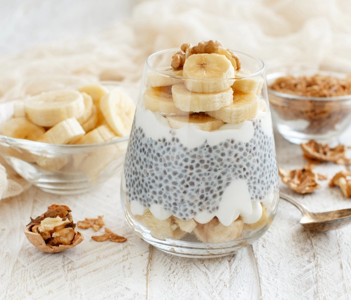 fit chia puding z banano