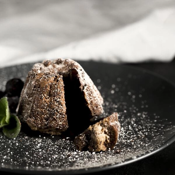cokoladni souffle z mangom