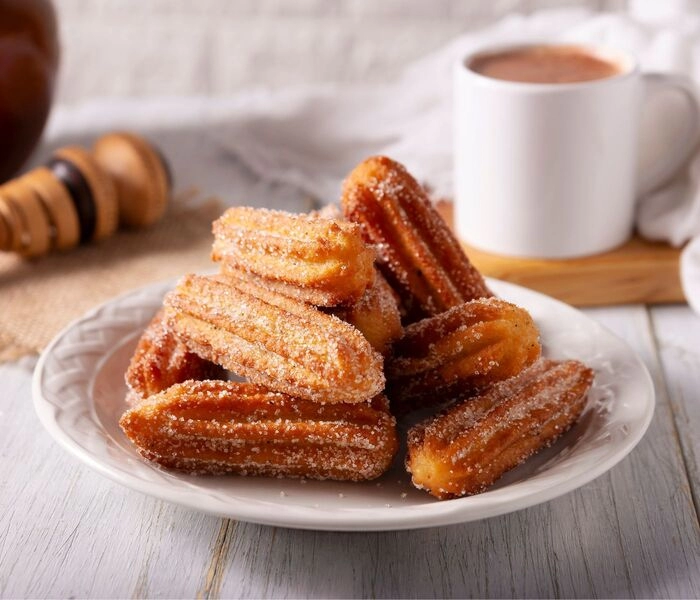 churrosi z bam vanilijevim posipom
